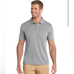 Travis Mathew Coto Performance Polo Quiet Shade Grey Heather